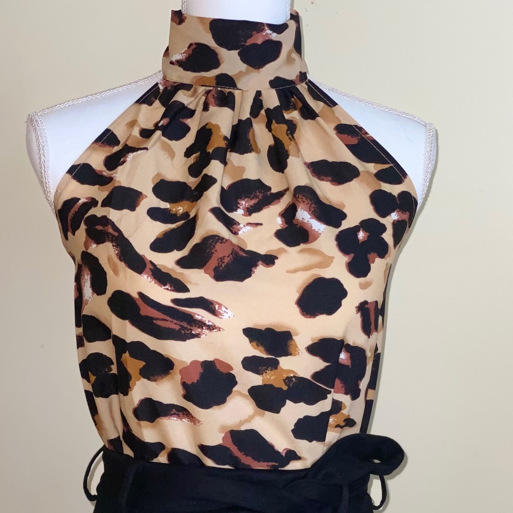 Leopar print top